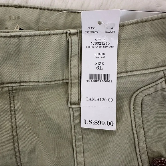 WHBM High-Rise Pret-A-Jet Slim Ankle Pants Long - Picture 2 of 4